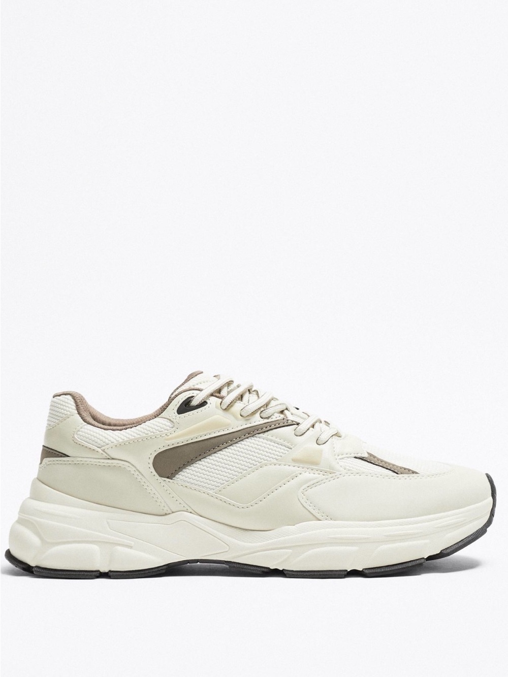 Zara Running Sneakers Cream and Taupe Mesh Size: Women’s US 7.5  Men’s US 6 🆕